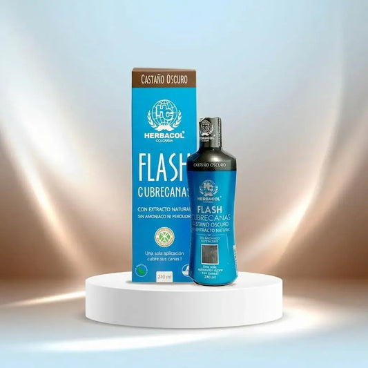 Tónico cubre canas castaño oscuro sin amoniaco ni peróxido. Ideal para disimular canas y matizar el cabello de forma práctica.