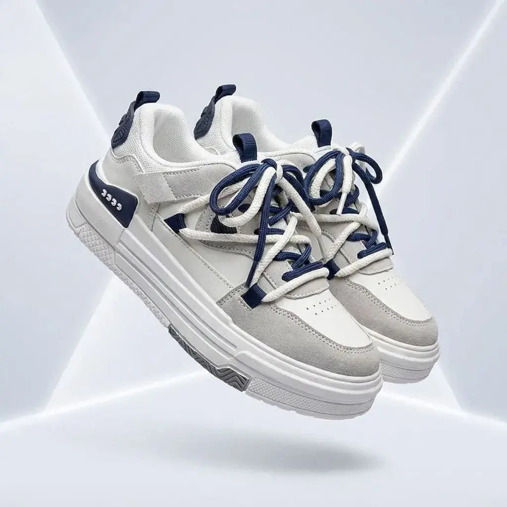 Tenis ADM para mujer importados con gamuza, malla transpirable y suela EVA antideslizante. Disponibles en negro, azul y rosado, tallas EUR 36 a 40.