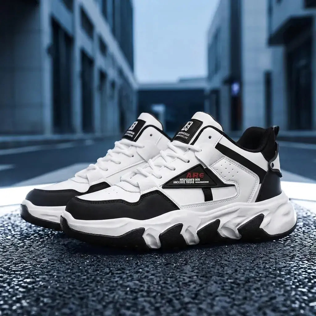Tenis AMG para hombre importados con exterior en base cuero y suela EVA. Diseño casual y cómodo disponible en tallas EUR 40 a 44.