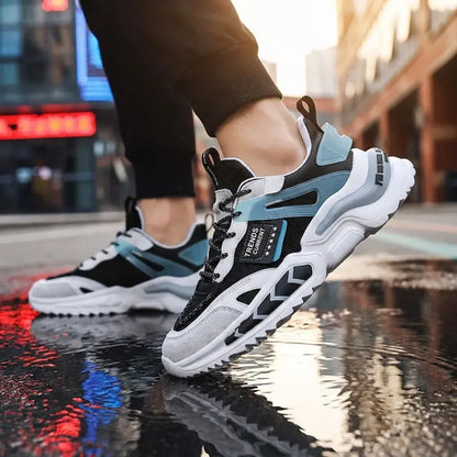 Tenis YRZ importados para hombre con diseño casual, detalles reflectivos y efecto neón. Disponibles en tallas EUR 39 a 44 y con garantía.