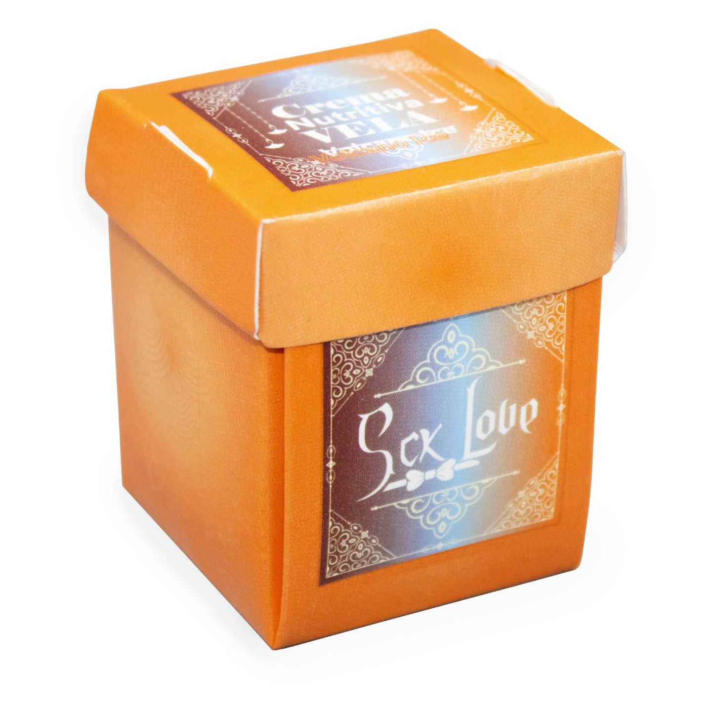 Vela masajeadora aromática de 30 g que se derrite en aceite tibio para masajes relajantes. Disponible en varios aromas, con textura sedosa e hidratante para adultos.