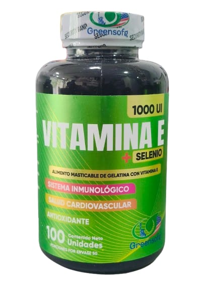 Vitamina E + Selenio, suplemento dietario antioxidante para complementar el cuidado celular, las defensas y el bienestar diario dentro de hábitos saludables.