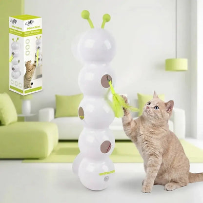 Whirlie Smart Motion™ juguete inteligente para gatos con movimiento automático que estimula el juego, el ejercicio y la actividad mental diaria.
