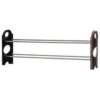 Zapatero organizador ajustable de 2 niveles con capacidad hasta 6 pares, estructura resistente, buena ventilación y diseño compacto para dormitorio, clóset, pasillo o entrada.
