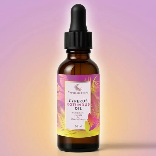 Aceite corporal con Cyperus Rotundus que ayuda a reducir el crecimiento del vello e hidratar la piel. Kit x2 ideal para uso diario post depilación.