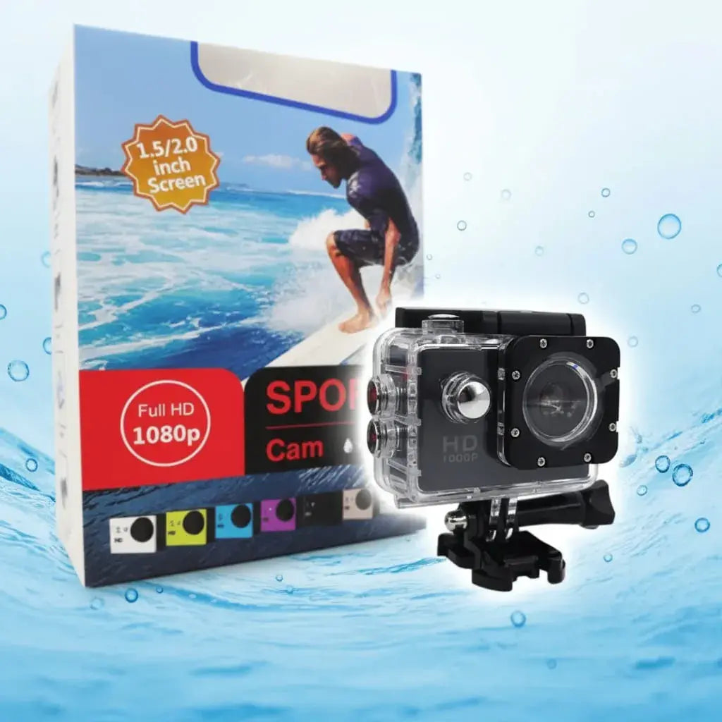 Cámara Deportiva 1080 Hd + Accesorios
