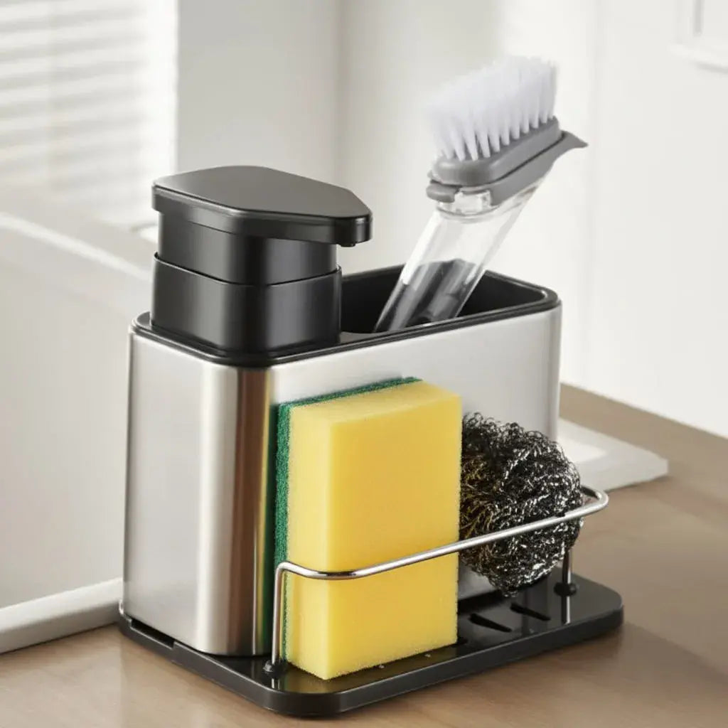 DISPENSADOR DE JABON ACERO INOLXIDABLE