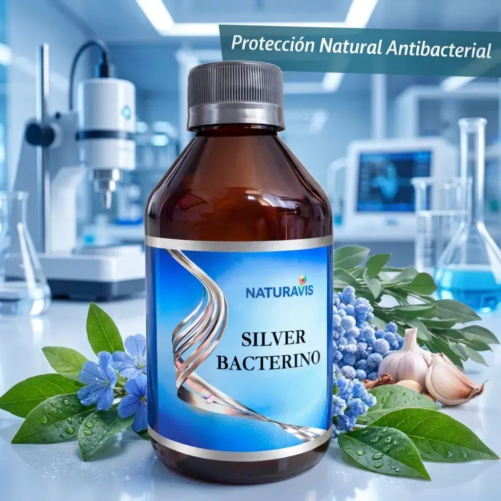 Silver Bacterino Naturavis Suplemento Homeopático para Bienestar General Defensas Equilibrio Natural Vitalidad y Cuidado Integral