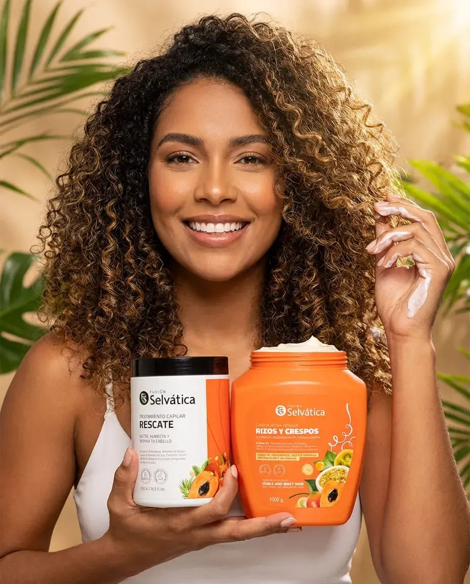 Dúo Curly Care Chontaduro Nutrición Intensiva y Rizos Definidos