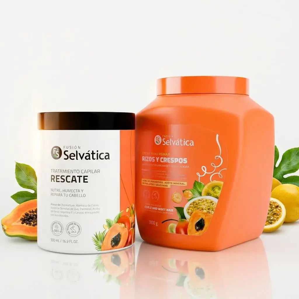 Dúo Curly Care Chontaduro Nutrición Intensiva y Rizos Definidos