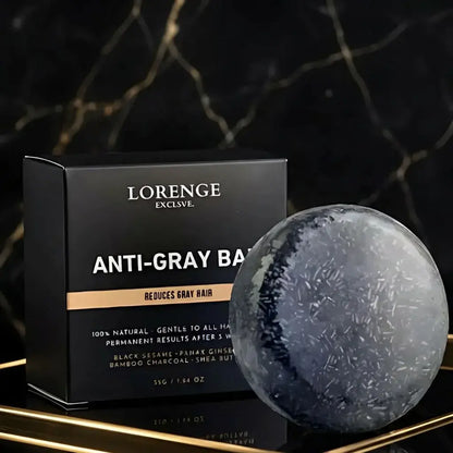 Jabón antigray anticanas reduce canas progresivamente fortalece el cabello y devuelve tono natural cuidado capilar uso diario fácil
